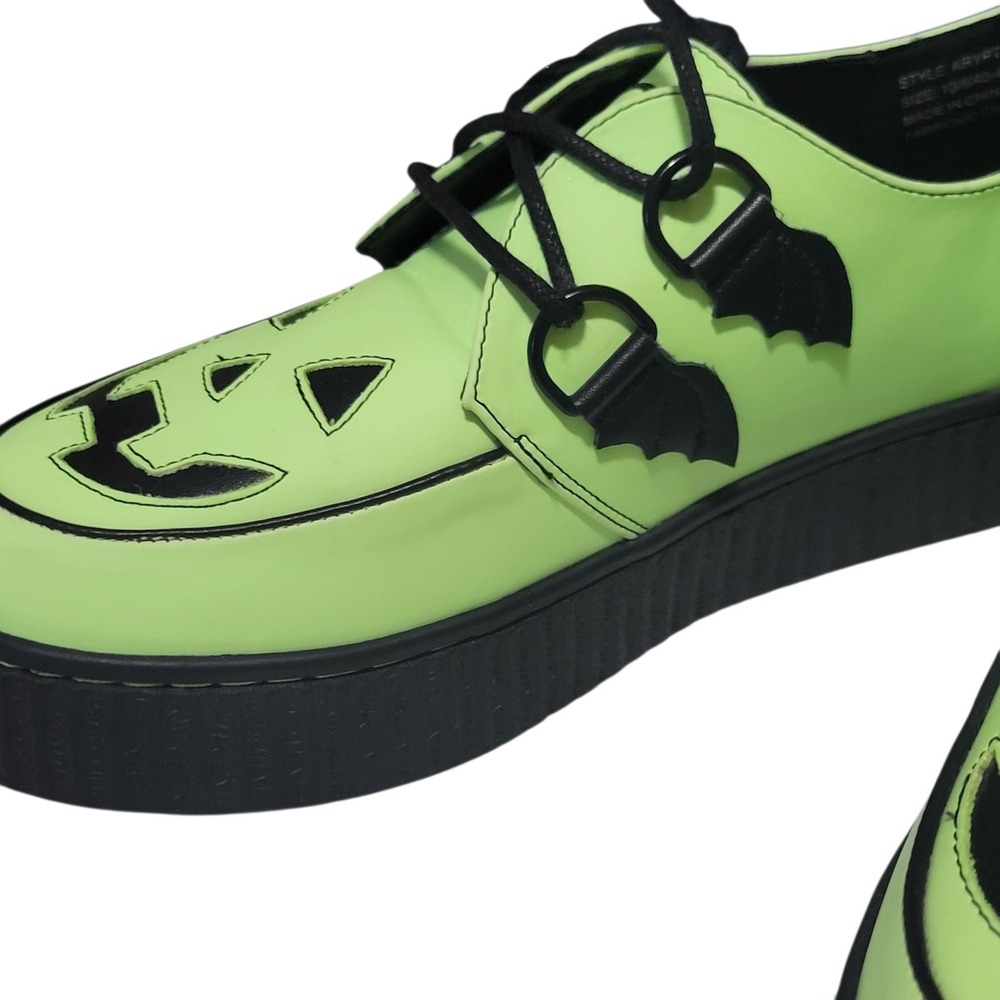 Strange Cvlt Cult YRU Krypt Jack O Lantern Glow Creeper Platform Shoes Women 10 - Picture 7 of 14